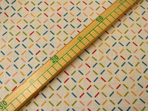 Tkanina bawełna dekoracyjna szer. 280 cm wzór geometryczny kolorowy Tkanina bawełna dekoracyjna szer. 280 cm wzór geometryczny kolorowy