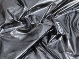 Dzianina elastyczna błyszcząca LAMA SREBRNA STAL