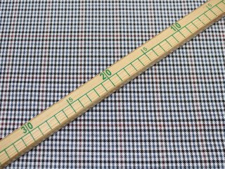 Tkanina elana wzór PEPITKO drobne brąz niebieski