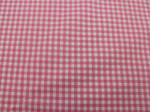 Bawełna w kratkę różowo-biała 0,5 cm