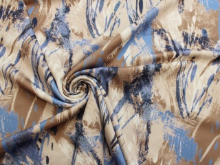 DZIANINA POLIWISKOZA MAZY NIEBIESKIE BEŻ