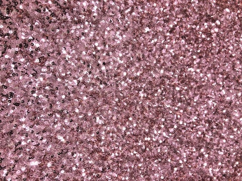 Materiał cekinowy cekiny na tiulu gęste brudny róż