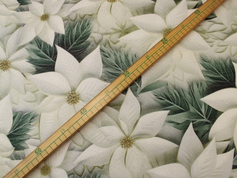 Tkanina obrusowa zasłonowa świąteczna gwiazda betlejemska miętowa