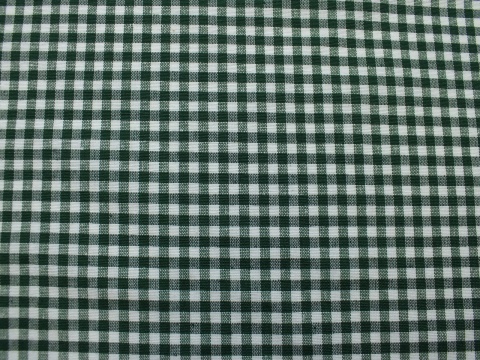 dekoracyjna tkanina w krateczkę z bawełną kratka biało zielona szer. 280
