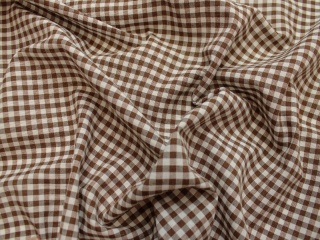 KRATKA Z BAWEŁNĄ BRĄZOWO-BIAŁA szer. 280 cm