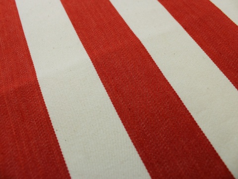 materiał na leżak tkanina leżakowa pasy czerwone szerokość 44 cm