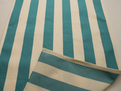 materiał na leżak tkanina leżakowa pasy niebieskie szerokość 44 cm