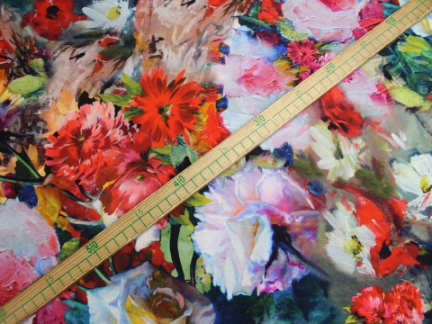 satyna-jedwabna-wzor-kwiaty-malowane-czerwone-100-jedwab-naturalny