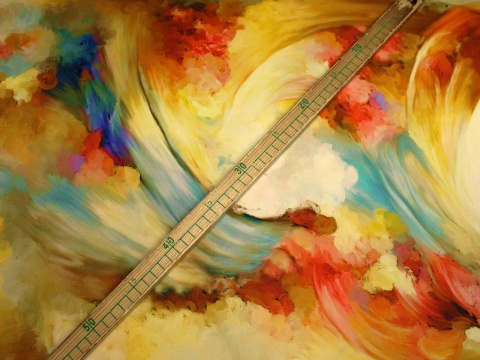 satyna jedwabna wzór mazy żółto rude 100% jedwab naturalny