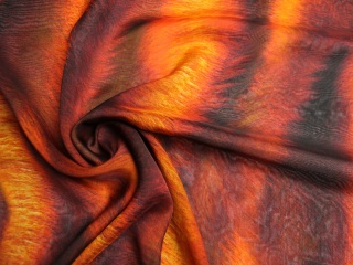 SZYFON JEDWABNY WZÓR PŁOMIENIE