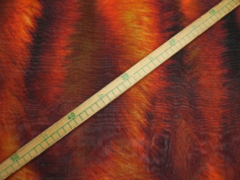 szyfon jedwabny wzór płomienie pomarańczowe jedwab naturalny 100%