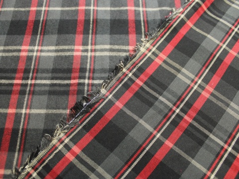 tkanina flanela bawelniana poscielowa na metry krata czerwono szara