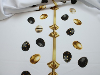 TKANINA WIELKANOCNA PISANKI GLAMOUR