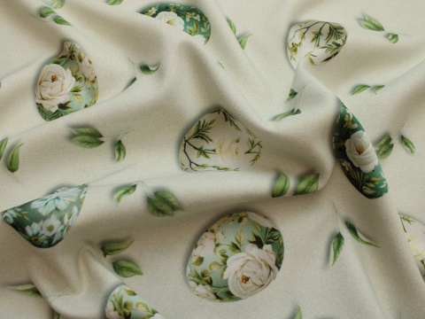 tkanina obrusowa wielkanocna pisanki miętowe plamoodporna