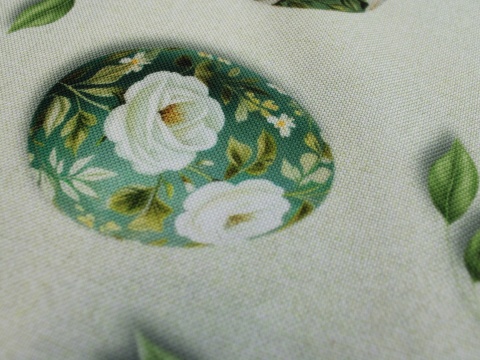 tkanina obrusowa wielkanocna pisanki miętowe plamoodporna