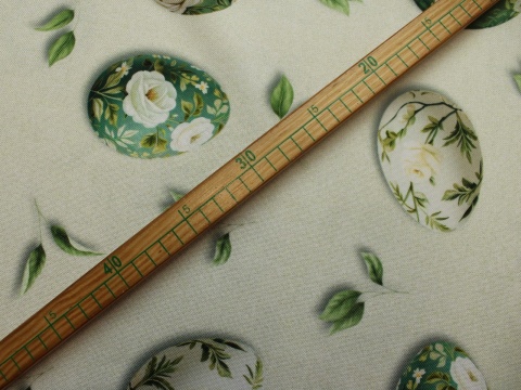 tkanina obrusowa wielkanocna pisanki miętowe plamoodporna