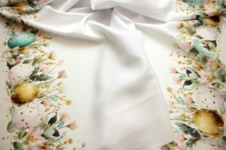 TKANINA WIELKANOCNA PISANKI PASTELOWE