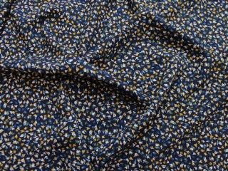 TKANINA WISKOZA WZÓR LISTKI NA GRANACIE