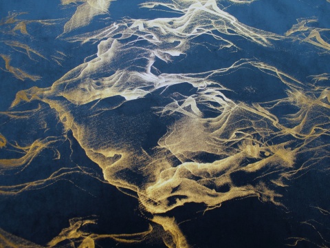 tkanina zaslonowa na zaslony na wymiar marmurek granat złoto